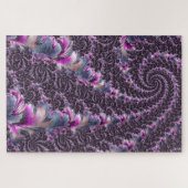 Groovy Trippy Funky Psychedelic Spiral Fraktal Art Puzzle (Horizontal)