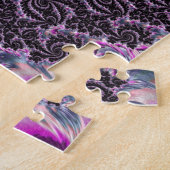 Groovy Trippy Funky Psychedelic Spiral Fraktal Art Puzzle (Seite)