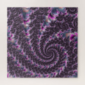 Groovy Trippy Funky Psychedelic Spiral Fraktal Art Puzzle (Horizontal)