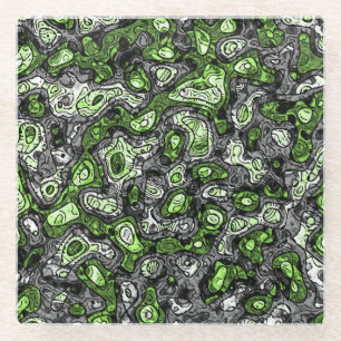 Groovy Trippy Grungy Funky Abstract Agender Stolz Glasuntersetzer