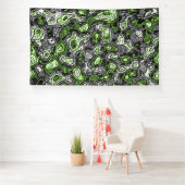 Groovy Trippy Grungy Funky Abstrakt Agender Pride Banner (Insitu)