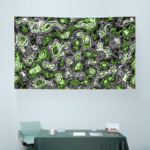 Groovy Trippy Grungy Funky Abstrakt Agender Pride Banner (Messe)