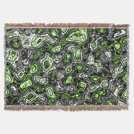 Groovy Trippy Grungy Funky Abstrakt Agender Pride Decke (Vorderseite)