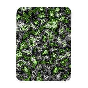 Groovy Trippy Grungy Funky Abstrakt Agender Pride Magnet