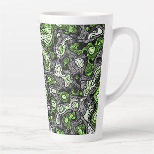Groovy Trippy Grungy Funky Abstrakt Agender Pride Milchtasse
