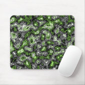 Groovy Trippy Grungy Funky Abstrakt Agender Pride Mousepad (Mit Mouse)
