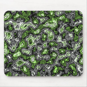 Groovy Trippy Grungy Funky Abstrakt Agender Pride Mousepad