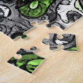 Groovy Trippy Grungy Funky Abstrakt Agender Pride Puzzle (Seite)