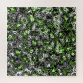 Groovy Trippy Grungy Funky Abstrakt Agender Pride Puzzle (Horizontal)