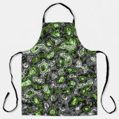 Groovy Trippy Grungy Funky Abstrakt Agender Pride Schürze (Vorderseite)