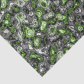 Groovy Trippy Grungy Funky Abstrakt Agender Pride Seidenpapier (Ausschnitt)