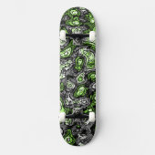 Groovy Trippy Grungy Funky Abstrakt Agender Pride Skateboard (Vorderseite)