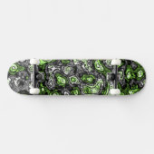 Groovy Trippy Grungy Funky Abstrakt Agender Pride Skateboard (Horizontal)
