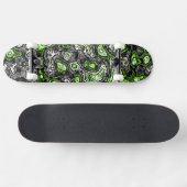 Groovy Trippy Grungy Funky Abstrakt Agender Pride Skateboard (Horizontal)