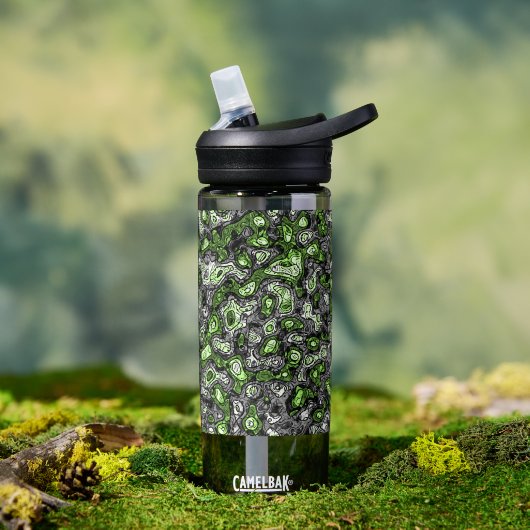 Groovy Trippy Grungy Funky Abstrakt Agender Pride Trinkflasche (Außenbereich)