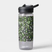 Groovy Trippy Grungy Funky Abstrakt Agender Pride Trinkflasche (Links)