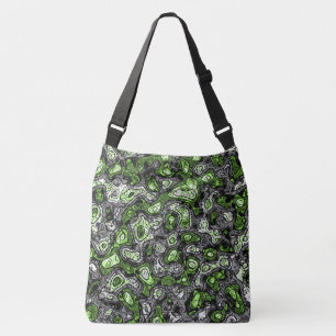 Groovy Trippy Grungy Funky Abstrakte Agender-Stolz Tragetaschen Mit Langen Trägern