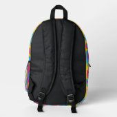 Groovy Trippy-Quirky-Pansexual-Prix Bedruckter Rucksack (Rückseite)