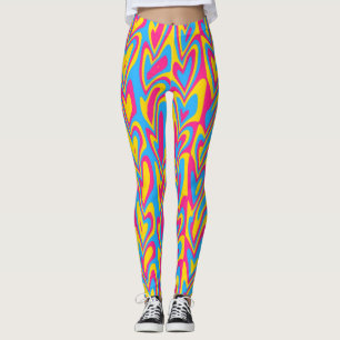 Groovy Trippy-Quirky-Pansexual-Prix Leggings