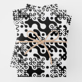 Groovy Trippy Truchet Tiles Geschenkpapier Set (Beispiel)