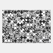 Groovy Trippy Truchet Tiles Geschenkpapier Set (Vorderseite 3)