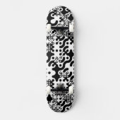 Groovy Trippy Truchet Tiles Skateboard (Vorderseite)