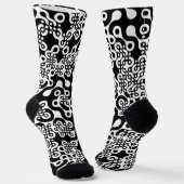 Groovy Trippy Truchet Tiles Telefonring Socken (Gewinkelt)