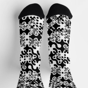 Groovy Trippy Truchet Tiles Telefonring Socken