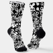 Groovy Trippy Truchet Tiles Telefonring Socken (Gewinkelt)