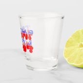 Groovy Trump 2024 Patriotic Schnapsglas (Rechts)