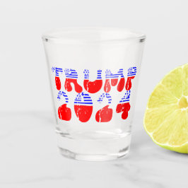 Groovy Trump 2024 Patriotic Schnapsglas