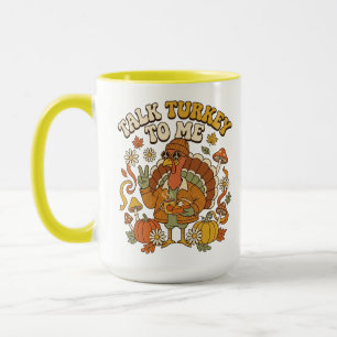 Groovy Truthahn Herbst-Kaffeepause Tasse