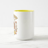 Groovy Truthahn Herbst-Kaffeepause Tasse (Zentrum)