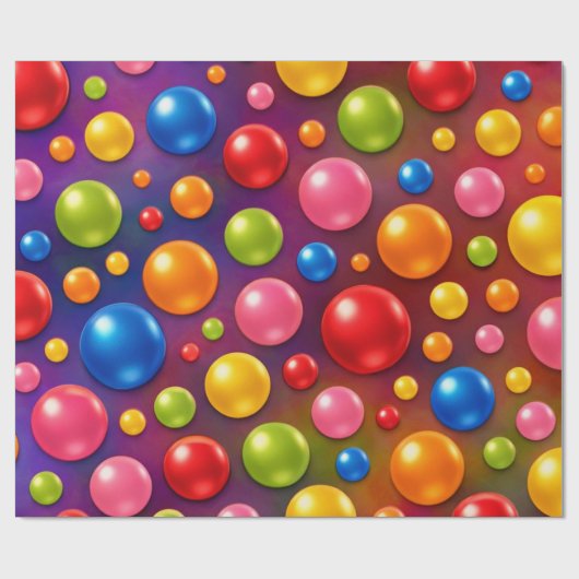 groovy Tupfen  Geschenkpapier (Flach)