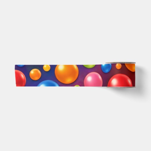 groovy Tupfen  Satinband (Vorderseite)