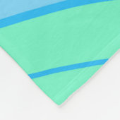 Groovy Türkblau Fleecedecke (Ecke)