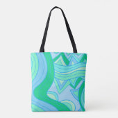 Groovy Türkis Tasche (Rückseite)