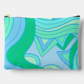 Groovy Türkis Zubehörtasche (Vorderseite)