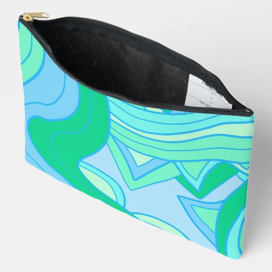 Groovy Türkis Zubehörtasche (Offen)