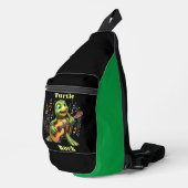 Groovy Turtle Jamming Out Crossbody Bag (Rechte Ecke)