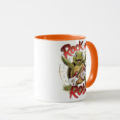 Groovy Turtle Rocking Out Rock and Roll Tasse (VorderseiteRechts)