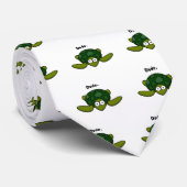 Groovy Turtle Typ Cartoon Krawatte (Gerollt)