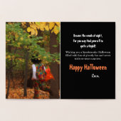 Groovy Typ Halloween Gold Foil Grußkarte Folienkarte (Innenseite)