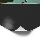 Groovy Ufo Beam Poster (Ecke)