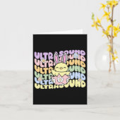 Groovy Ultrasound Tech Bunny Chick Eggs Ostersonne Karte (Gelbe Blume)