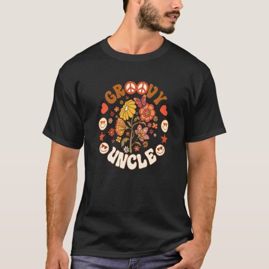 Groovy Uncle Groovy Birthday Matching Birthday Par T-Shirt (Vorderseite)