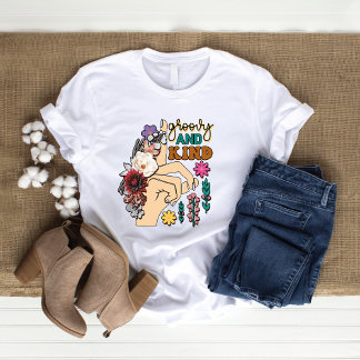 Groovy und freundliches Wildblumen-T-Shirt für Dam T-Shirt