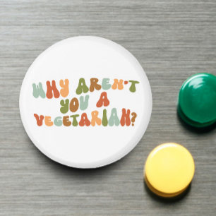 Groovy und Retro Warum bist du kein Vegetarier? Magnet