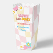 Groovy und stickig gestaltete Junggeselinnen-Absch Geschenkschachtel (Vorderseite)