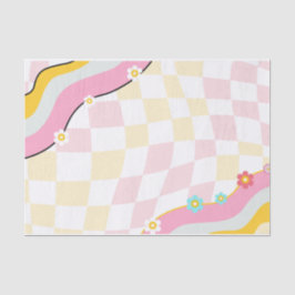 Groovy und stickig gestaltete Junggeselinnen-Absch Seidenpapier